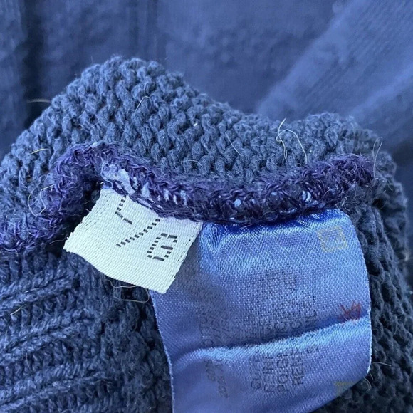 Vintage Parkhurst Northern Reflections Blue Tree Knit Sweater - Picture 6 of 6